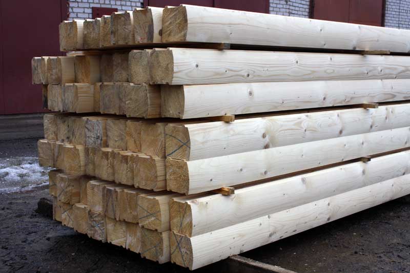 Профилированный брус для строительства деревянных домов